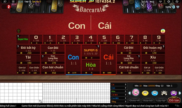 Baccarat 3D trong Ku Casino